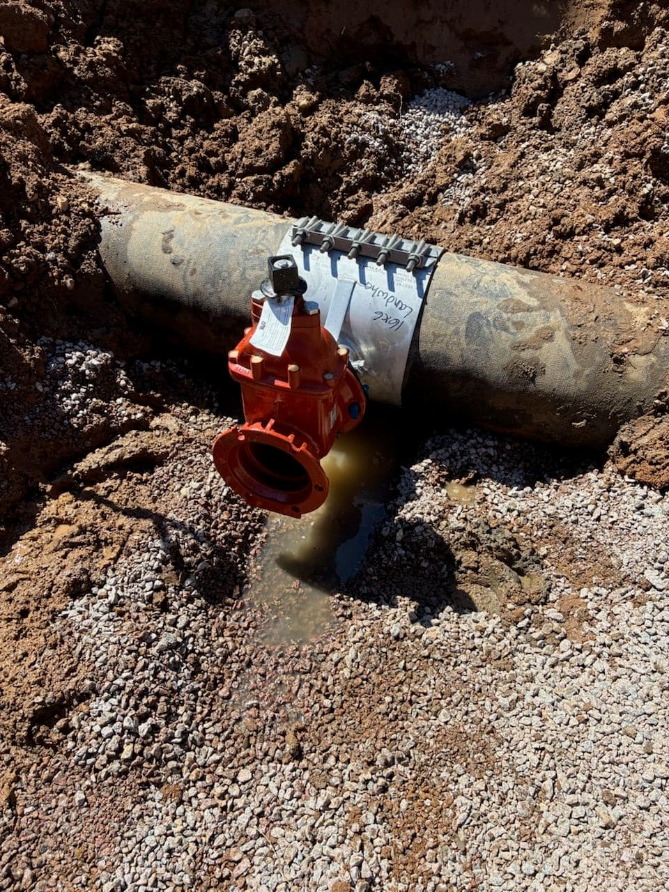 16x6 Wet Tap on a Live Water Main in St. Cloud MN image