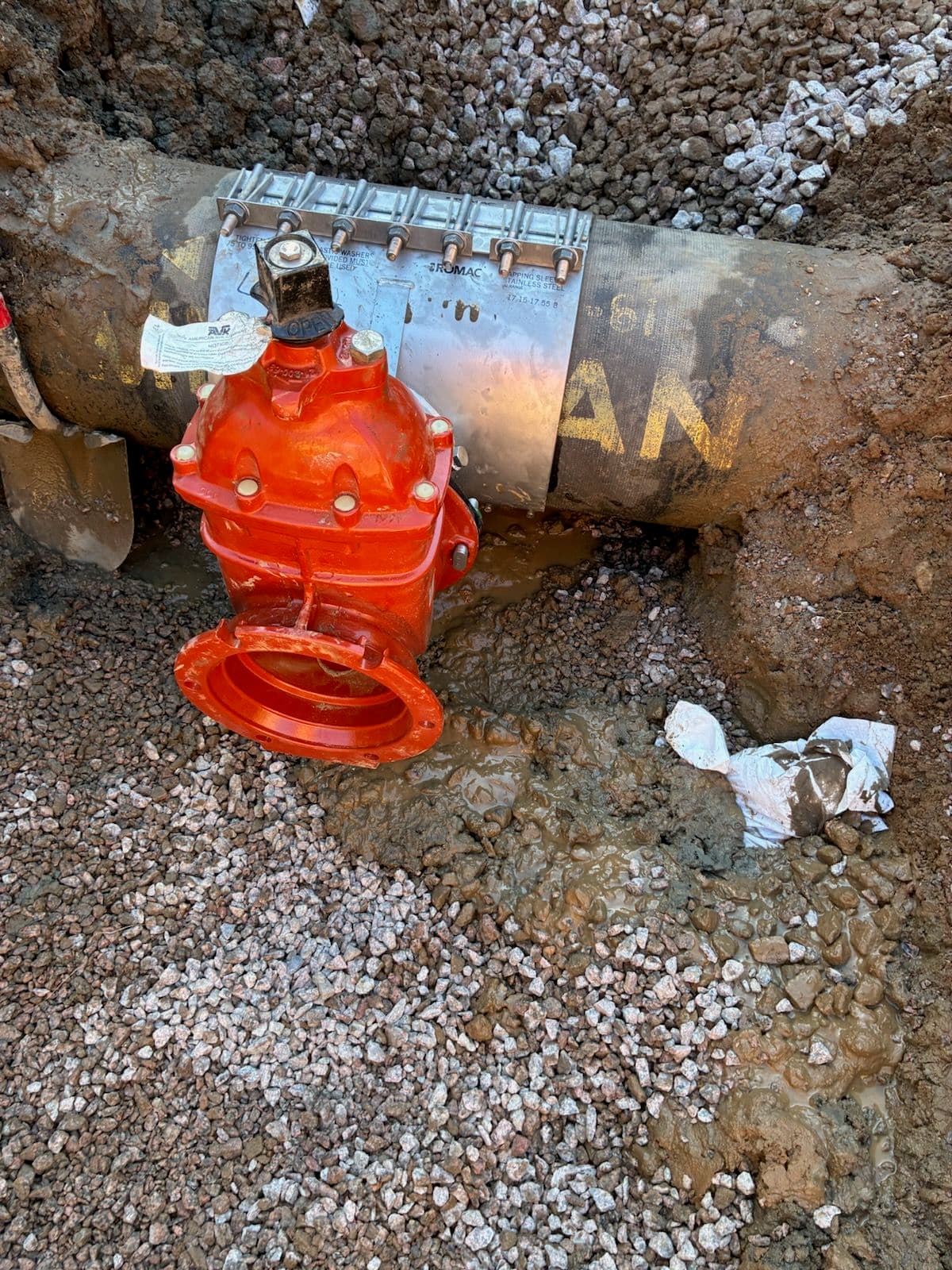 16x8 Wet Tap with Valve Install in Mankato MN image