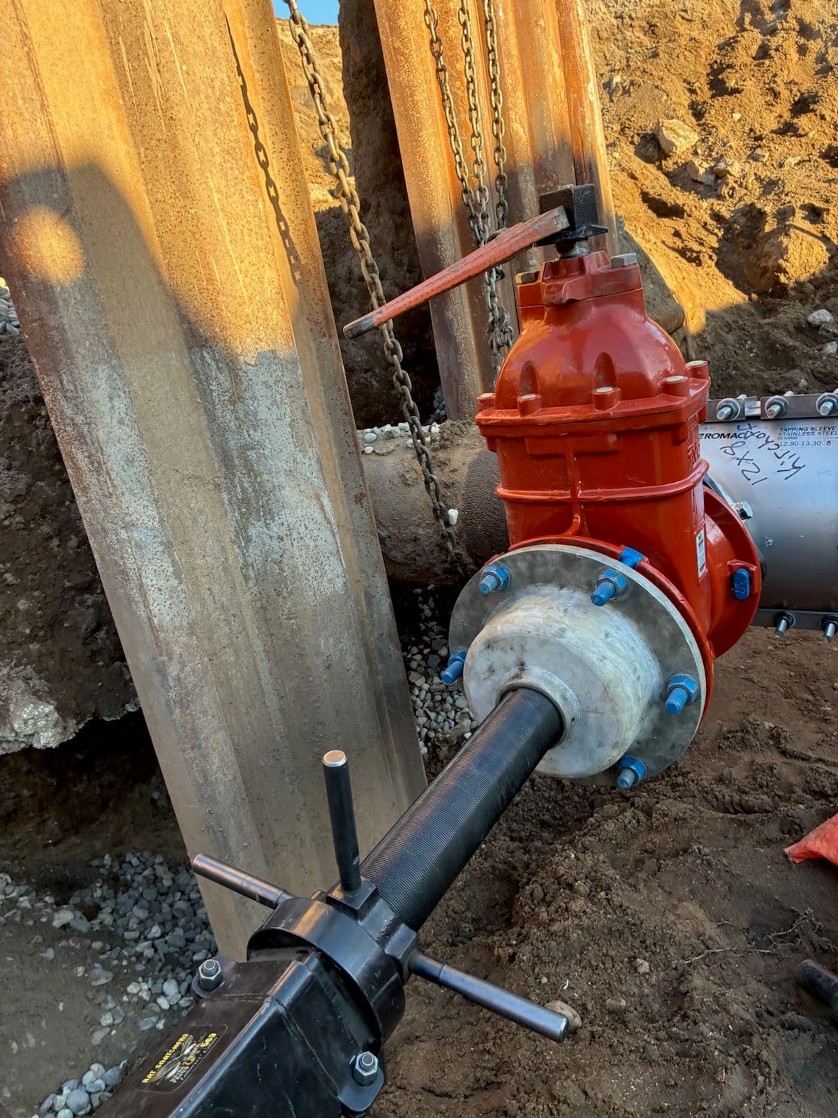 Project 12x8 Wet Tap Under Way in Otsego MN image