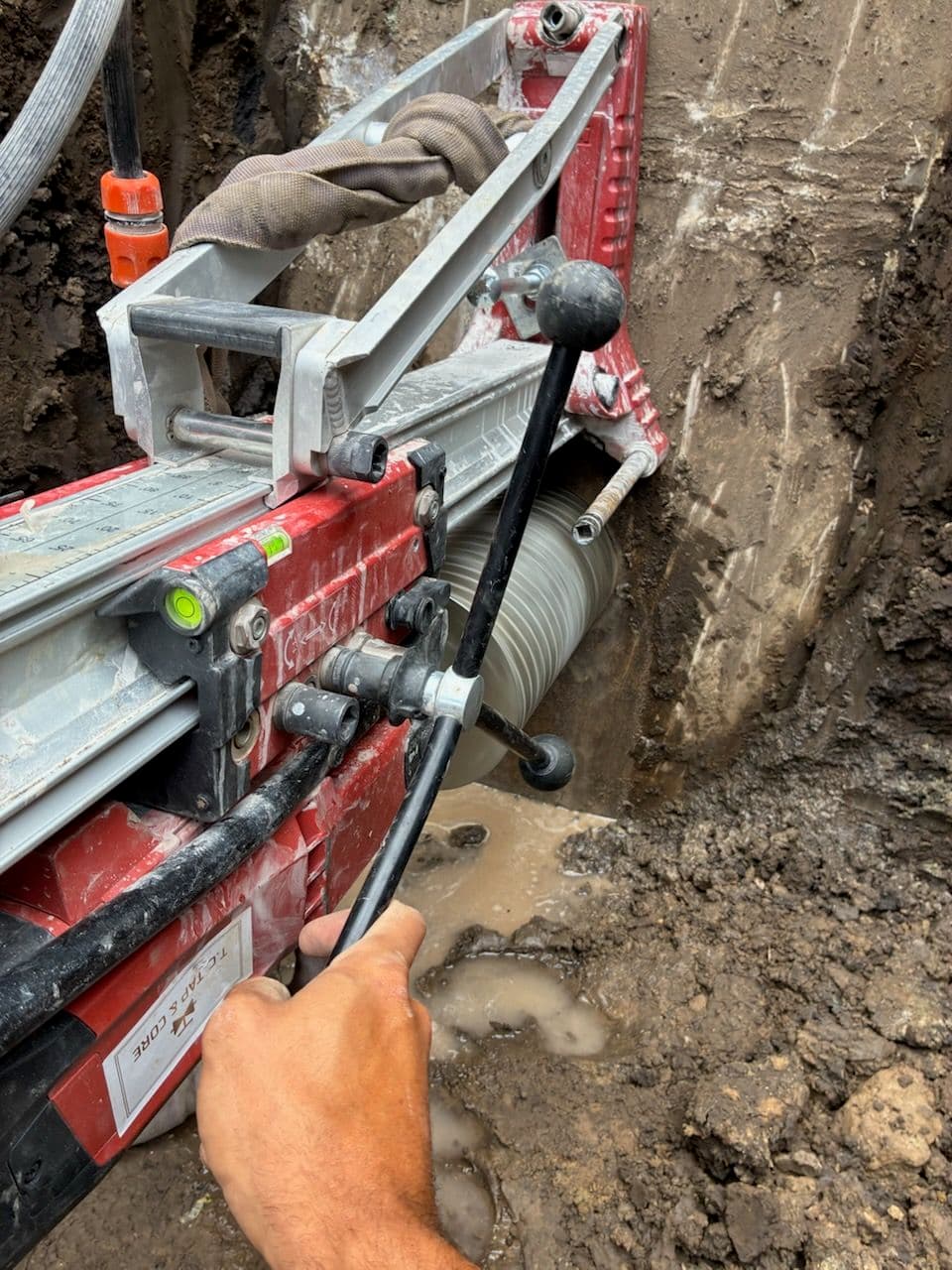 Gallery photos for 8-Inch Wet Tap and Core Drill Completed in Mankato: Image #1