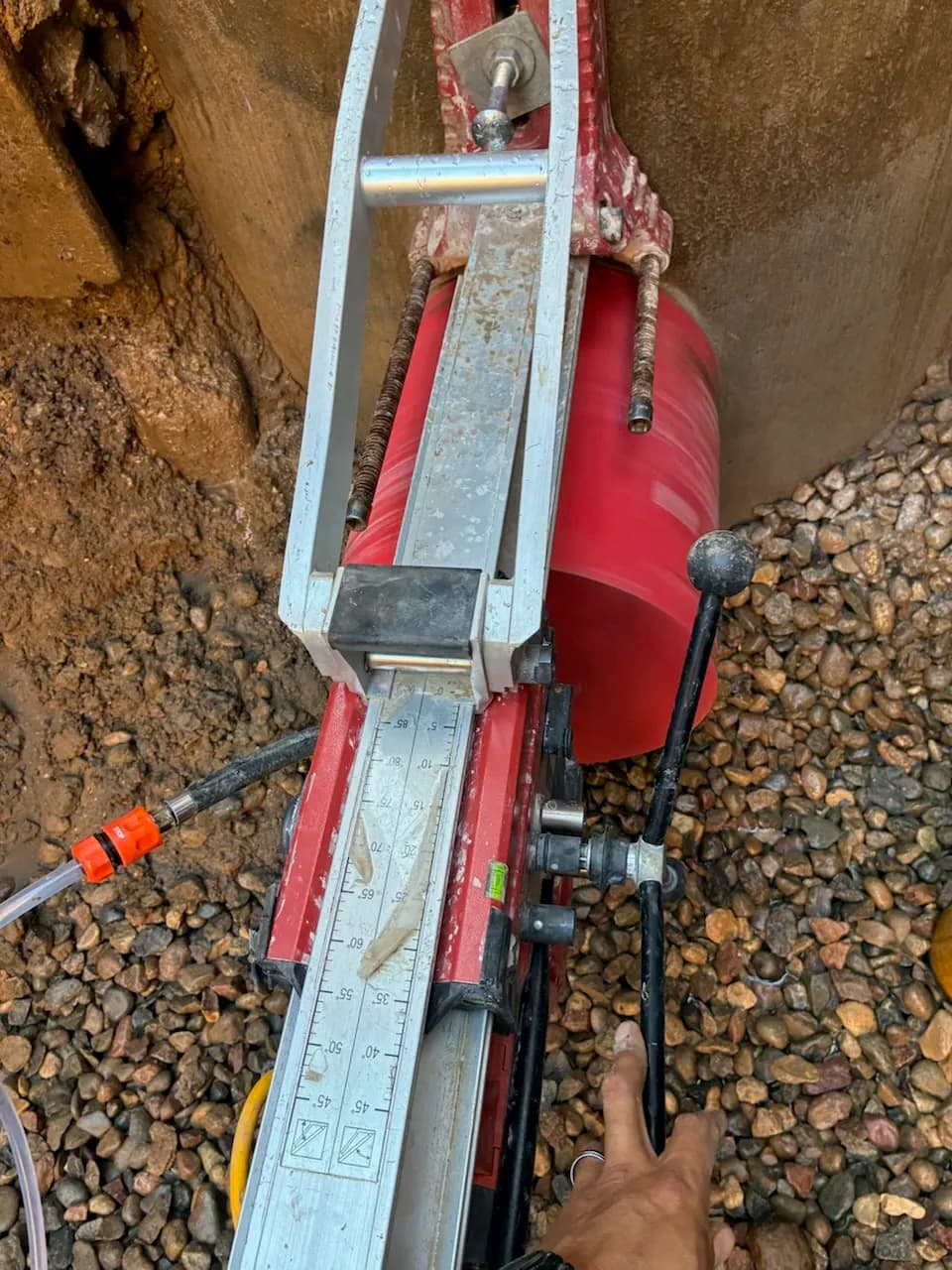Gallery photos for 16" and 12" Core Drilling Inside a Sanitary Manhole in Jordan MN: Image #1