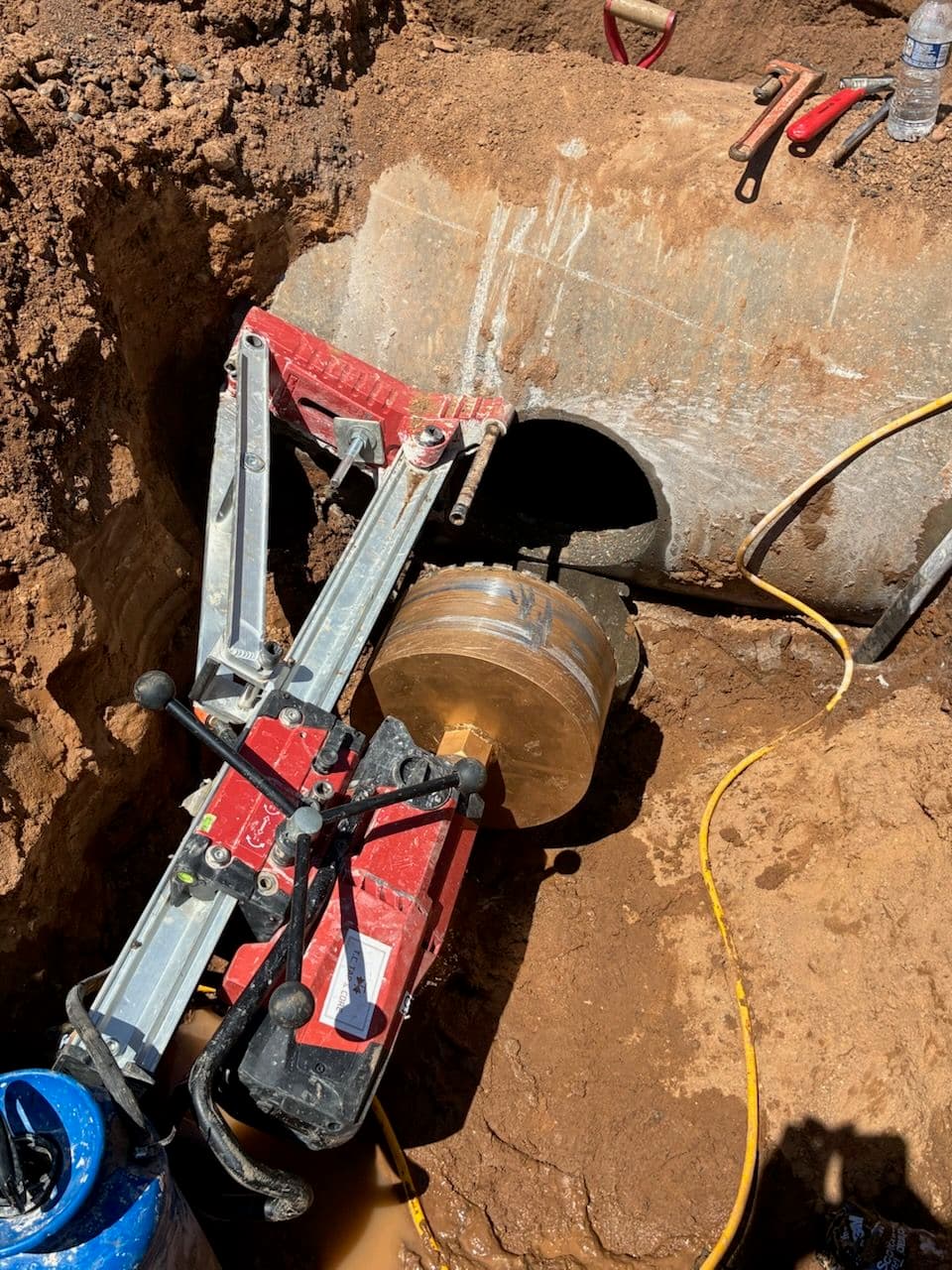 Gallery photos for Custom Core Drilling for an Inserta Tee Install in St. Paul: Image #1