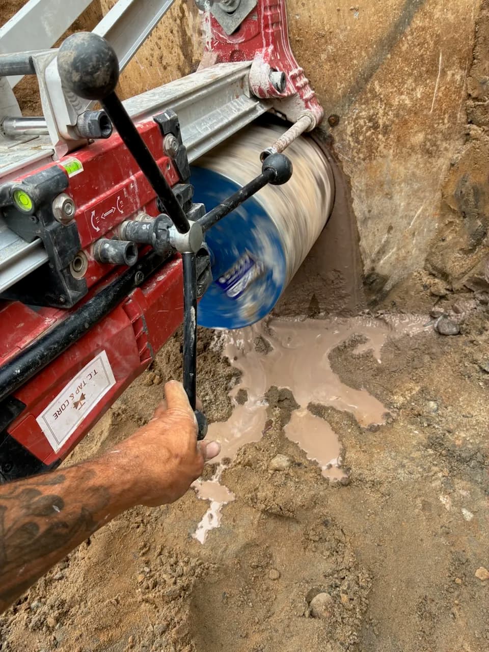 Gallery photos for 12x8 Core Drill and 8x8 Wet Tap Back-to-Back: Image #1
